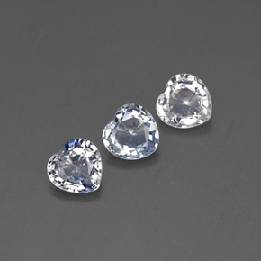 1.32 ct Blue Sapphire Gemstone, Sapphire Gem in Heart Facet Shape for Sale.