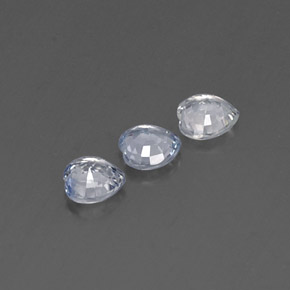 Sapphire Gemstone in 4.6 x 4.6 mm Size for Sale, Sapphire Stone in White Light Blue Color