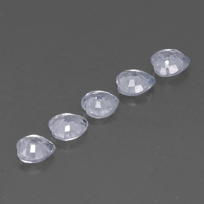 Sapphire Gemstone in 4.2 x 4.1 mm Size for Sale, Sapphire Stone in White Color