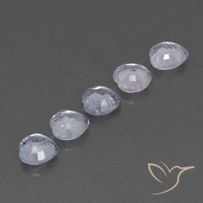 Sapphire Gemstones in 4.3 x 4.2 mm Size for Sale, Sapphire Stones in Bluish White Color