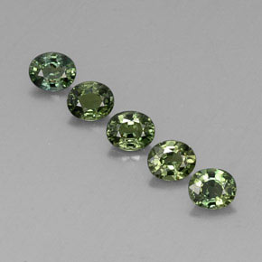 0.5ct Oval Facet Green Sapphire Gem for sale 0.5ct Oval Facet Green Sapphire Gem (ID: 313602)