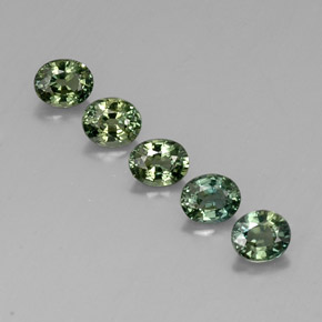 0.5ct Oval Facet Green Sapphire Gem for sale 0.5ct Oval Facet Green Sapphire Gem (ID: 313603)