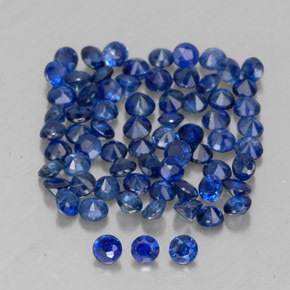 1.03 ct Blue Sapphire Stone, Natural Sapphire in Diamond-Cut Shape for Sale