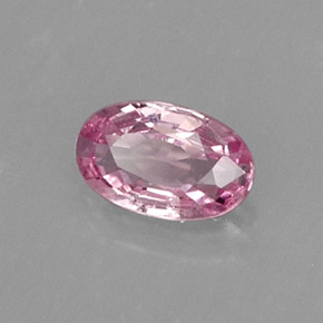 0.27 ct Pink Sapphire Stone, Natural Sapphire in Oval Facet Shape for Sale