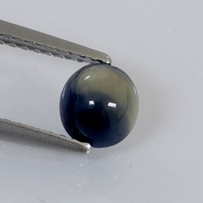 1.05 ct Bi-color Sapphire Gemstone, Sapphire Gem in Oval Cabochon Shape for Sale.