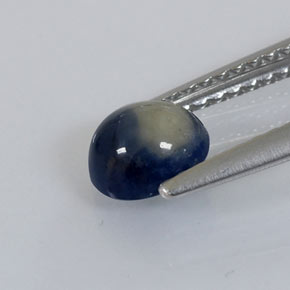 Sapphire Gemstone in 5.9 x 5.4 mm Size for Sale, Sapphire Stone in Bi-color Color