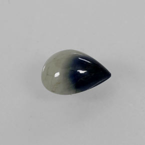 0.90 ct Bi-color Sapphire Stone, Natural Sapphire in Pear Cabochon Shape for Sale