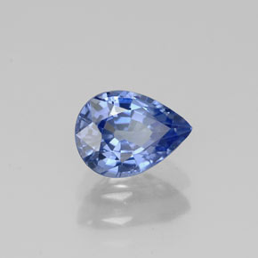 1.02 ct Blue Sapphire Stone, Natural Sapphire in Pear Facet Shape for Sale