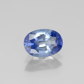 0.96 ct Blue Sapphire Stone, Natural Sapphire in Oval Facet Shape for Sale