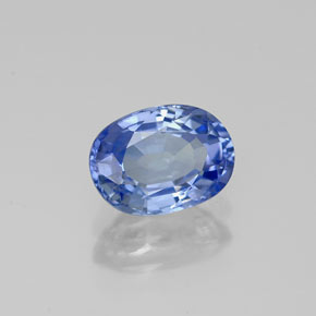 1.18 ct Blue Sapphire Stone, Natural Sapphire in Oval Facet Shape for Sale