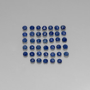 Sapphire Gemstone in 1.9 mm Size for Sale, Sapphire Stone in Deep Blue Color