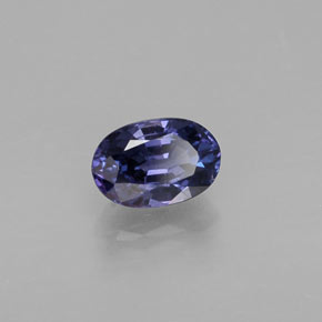 0.68 ct Violet Sapphire Stone, Natural Sapphire in Oval Facet Shape for Sale