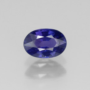 0.63 ct Violet Sapphire Gemstone, Sapphire Gem in Oval Facet Shape for Sale.