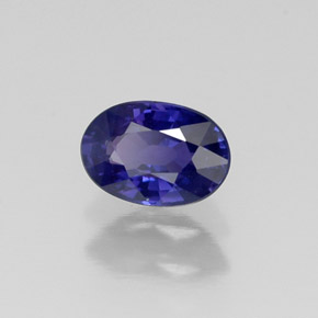 0.63 ct Violet Sapphire Stone, Natural Sapphire in Oval Facet Shape for Sale