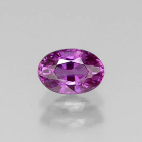 0.67 ct Violet Sapphire Gemstone, Sapphire Gem in Oval Facet Shape for Sale.