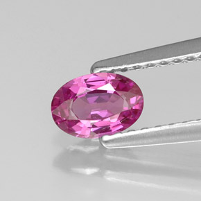 0.51 ct Violet Sapphire Gemstone, Sapphire Gem in Oval Facet Shape for Sale.