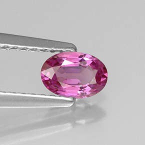 0.51 ct Violet Sapphire Stone, Natural Sapphire in Oval Facet Shape for Sale