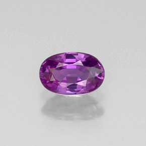 0.62 ct Violet Sapphire Gemstone, Sapphire Gem in Oval Facet Shape for Sale.