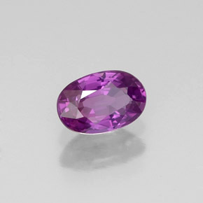 0.62 ct Violet Sapphire Stone, Natural Sapphire in Oval Facet Shape for Sale