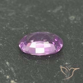Sapphire Gemstone in 6.2 x 4.2 mm Size for Sale, Sapphire Stone in Intense Purple Color