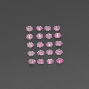 Sapphire Gemstone in 2.5 mm (calibrated) Size for Sale, Sapphire Stone in Pink Color