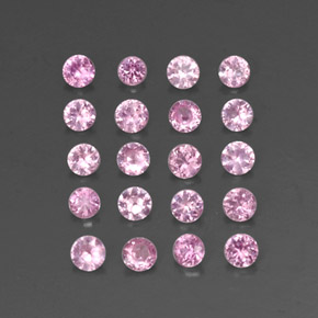 1.08 ct Pink Sapphire Stone, Natural Sapphire in Diamond-Cut Shape for Sale