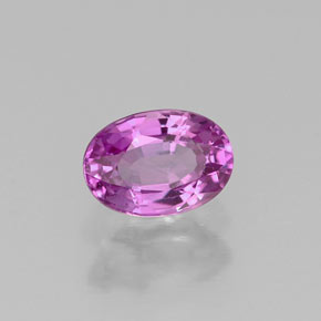 0.72 ct Violet Sapphire Stone, Natural Sapphire in Oval Facet Shape for Sale
