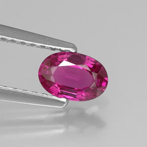 0.56 ct Violet Sapphire Gemstone, Sapphire Gem in Oval Facet Shape for Sale.