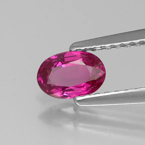 0.56 ct Violet Sapphire Stone, Natural Sapphire in Oval Facet Shape for Sale