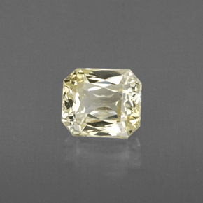 1.46 ct Yellow Sapphire Stone, Natural Sapphire in Octagon / Scissor Cut Shape for Sale