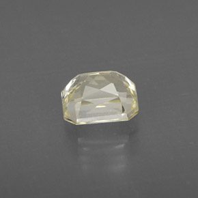 Sapphire Gemstone in 6.3 x 5.5 mm Size for Sale, Sapphire Stone in Light Yellow Color