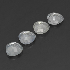 Sapphire Gemstone in 4.6 x 4.6 mm Size for Sale, Sapphire Stone in White Color