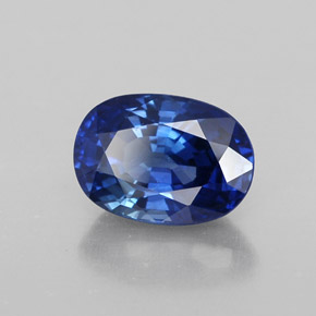 2.12 ct Blue Sapphire Stone, Natural Sapphire in Oval Facet Shape for Sale