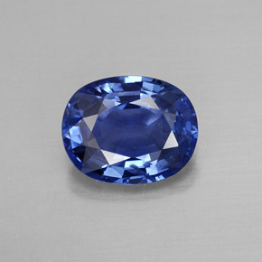 2.28 ct Blue Sapphire Gemstone, Sapphire Gem in Oval Facet Shape for Sale.