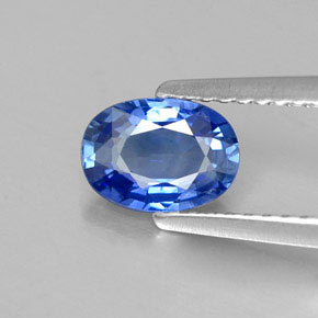 0.95 ct Blue Sapphire Gemstone, Sapphire Gem in Oval Facet Shape for Sale.