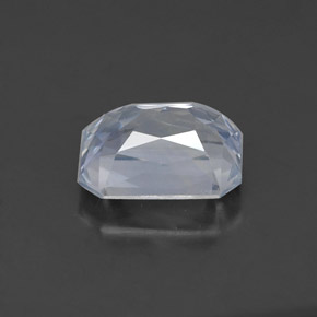 Sapphire Gemstone in 7 x 5.3 mm Size for Sale, Sapphire Stone in Bluish White Color