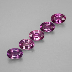 2.89 ct Purple Sapphire Gemstone, Sapphire Gem in Oval Facet Shape for Sale.