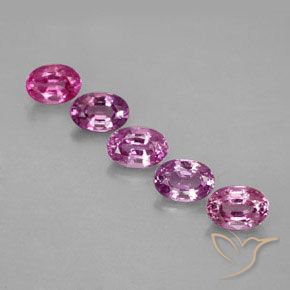 3.34 ctw Multicolor Sapphire Stones, Natural Sapphire in Oval Facet Shape for Sale