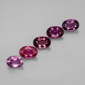 3.13 ctw Multicolor Sapphire Gemstones, Sapphire Gems in Oval Facet Shape for Sale.