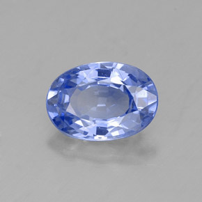 0.99 ct Blue Sapphire Stone, Natural Sapphire in Oval Facet Shape for Sale