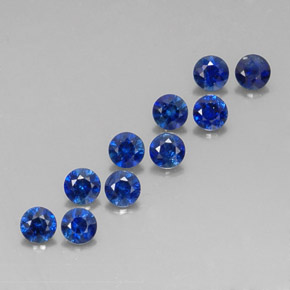 1.41 ct Blue Sapphire Stone, Natural Sapphire in Diamond-Cut Shape for Sale
