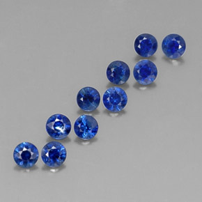 1.41 ct Blue Sapphire Stone, Natural Sapphire in Diamond-Cut Shape for Sale