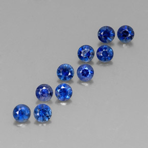 1.30 ct Blue Sapphire Stone, Natural Sapphire in Diamond-Cut Shape for Sale