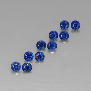 1.25 ct Blue Sapphire Stone, Natural Sapphire in Diamond-Cut Shape for Sale