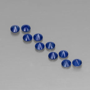 Sapphire Gemstone in 3 mm (calibrated) Size for Sale, Sapphire Stone in Deep Blue Color