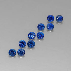 1.26 ct Blue Sapphire Stone, Natural Sapphire in Diamond-Cut Shape for Sale