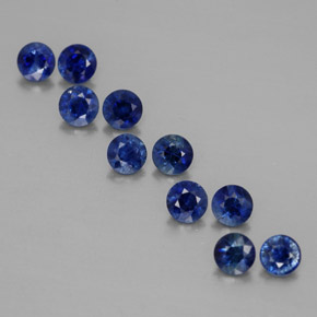 1.39 ct Blue Sapphire Stone, Natural Sapphire in Diamond-Cut Shape for Sale