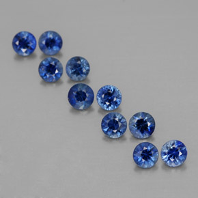 1.30 ct Blue Sapphire Gemstone, Sapphire Gem in Diamond-Cut Shape for Sale.