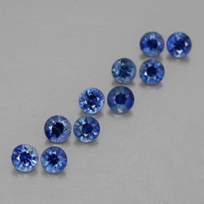 1.30 ct Blue Sapphire Stone, Natural Sapphire in Diamond-Cut Shape for Sale