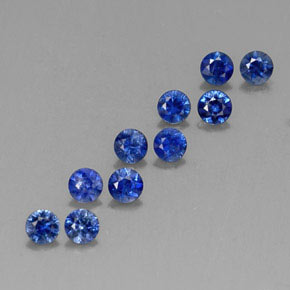 1.26 ct Blue Sapphire Stone, Natural Sapphire in Diamond-Cut Shape for Sale